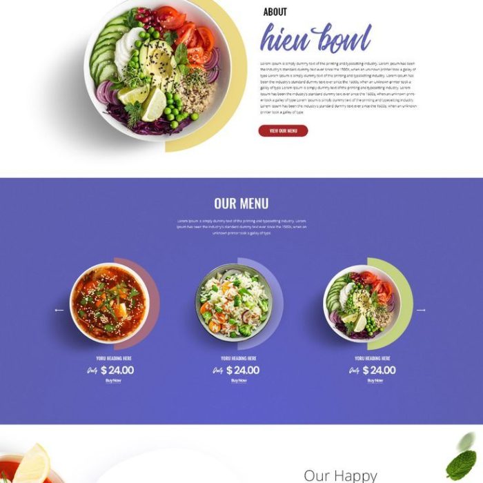 HieuBowl Web design